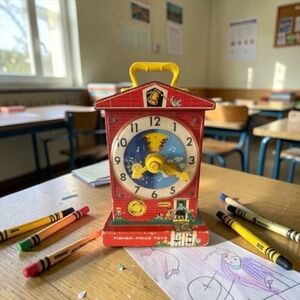 1962 Vintage Fisher-Price Musical Clock